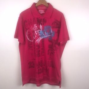 ARIZONA Jeans Co Graphic Hot Pink Men's Polo Shirt